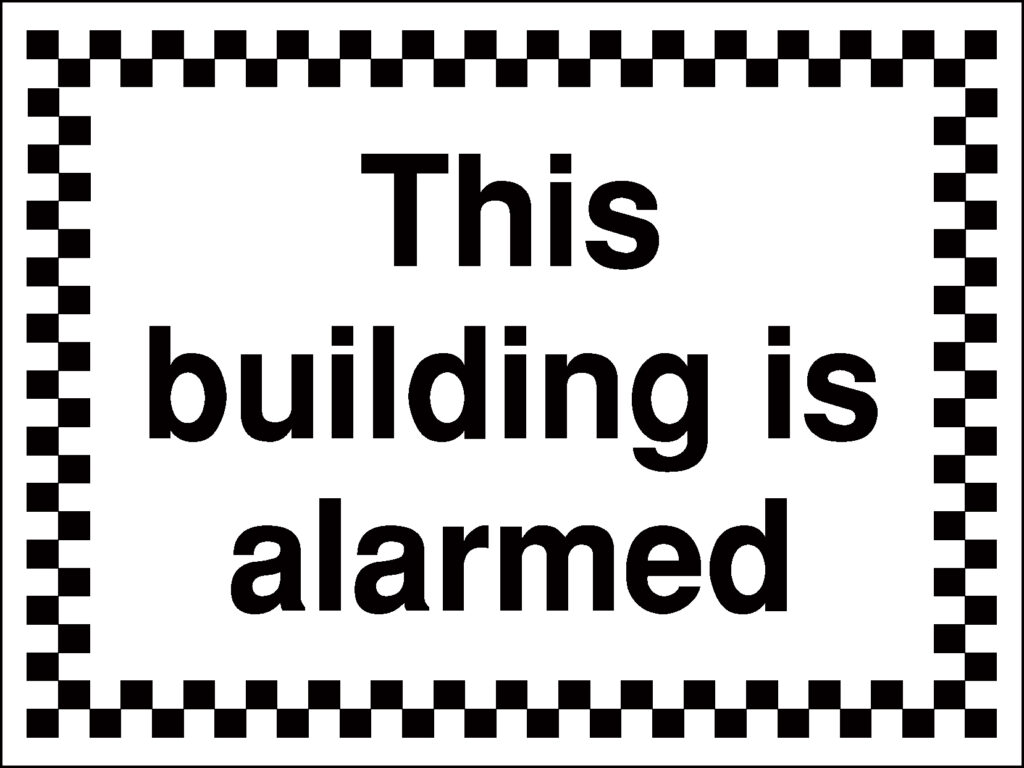 GS048AMRP - 450x600mm This building is alarmed - Rigid