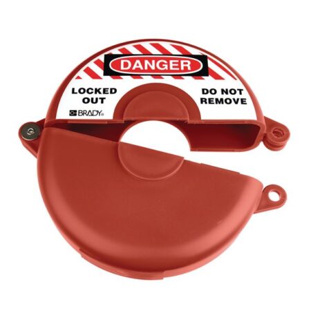 GVL2R - Gate Valve Lockout - 63.5 to 127mm - Red