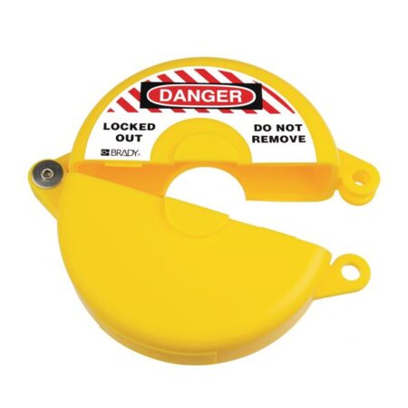 GVL2Y - Gate Valve Lockout - 63.5 to 127mm - Yellow