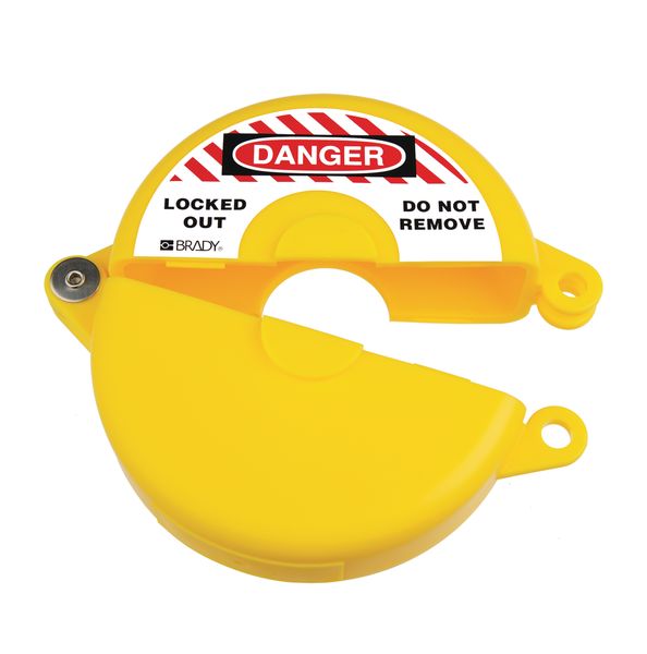 GVL4Y - Gate Valve Lockout - 165 to 254mm - Yellow