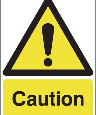 HA00350R - 297x210mm Caution - Rigid