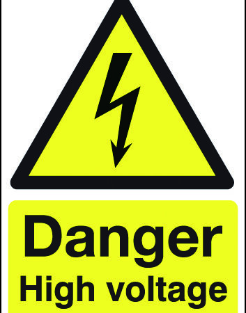 HA03949R - 420x297mm Danger High Voltage - Rigid