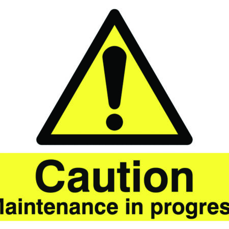 HA04636D - 450x600mm Caution Maintenance in progress stanchion sign