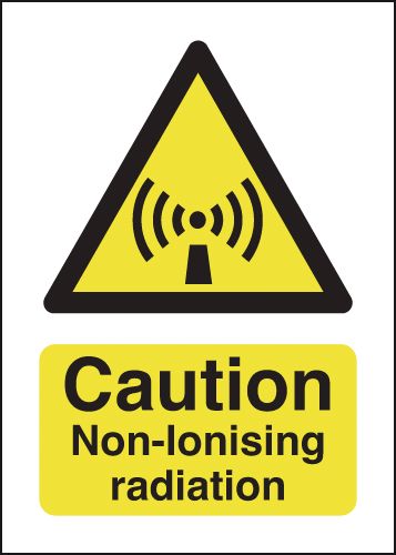 HA05151R - 210x148mm Caution Non-ionising Radiation - Rigid