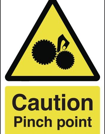 HA05750R - 297x210mm Caution Pinch Point - Rigid