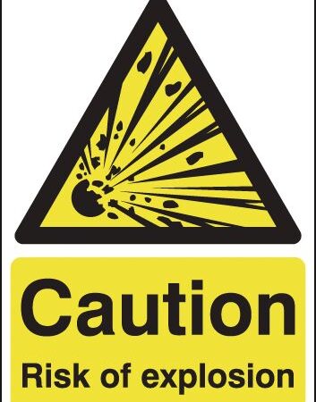 HA06149R - 420x297mm Caution Risk of Explosion - Rigid