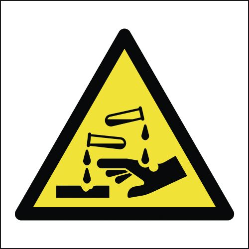 HA07608R - 150x150mm Corrosive Symbol - Rigid