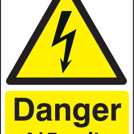 HA08150R - 297x210mm Danger 415 Volts - Rigid