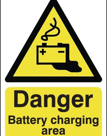 HA09349R - 420x297mm Danger Battery Charging Area - Rigid
