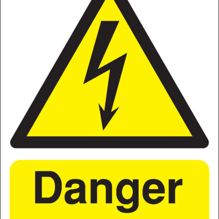 HA10733Q - 400x300mm Danger Electric shock risk Reflective sign
