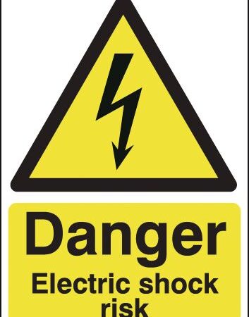 HA10750R - 297x210mm Danger Electric Shock Risk - Rigid
