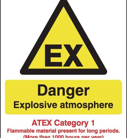HA11250R - 297x210mm Danger Explosive Atmosphere (ATEX Category 1) - Rigid