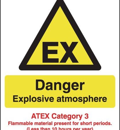 HA11450R - 297x210mm Danger Explosive Atmosphere (ATEX Category 3) - Rigid
