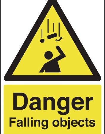HA11849R - 420x297mm Danger Falling Objects - Rigid