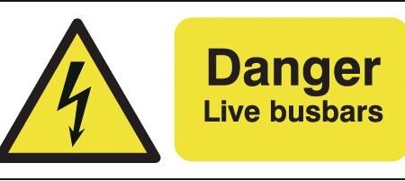 HA13919R - 100x250mm Danger Live Busbars - Rigid