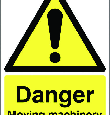 HA14849R - 420x297mm Danger Moving machinery - Rigid