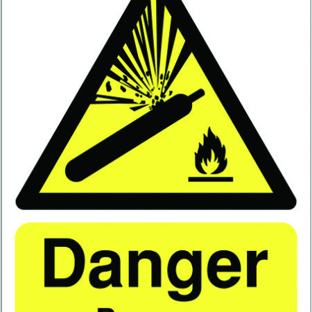 HA15750R - 297x210mm Danger Propane - Rigid