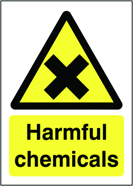 HA19051S - 210x148mm Harmful Chemicals - Self Adhesive