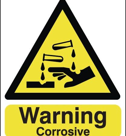 HA22449R - 420x297mm Warning Corrosive - Rigid