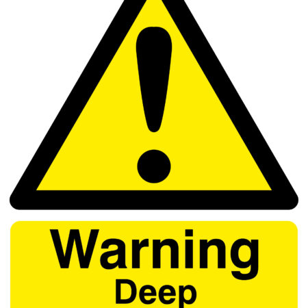 HA23049R - 420 x 297mm Warning Deep Excavations - Rigid