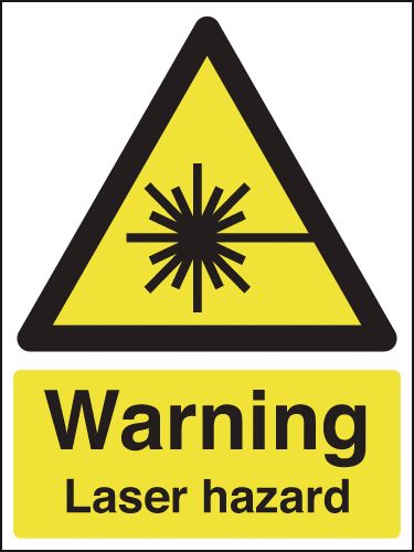 HA24651R - 210x148mm Warning Laser Hazard - Rigid