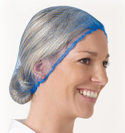 VKN00/R51SB  METAL FREE HAIRTITE HAIRNET, BLUE, 100 RING