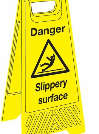 JANC164 - 680x300mm Danger Slippery surface Floor Stand