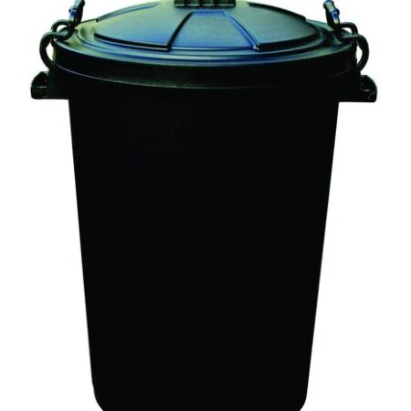 JAN0011BLK - 110 Litre Clip Lid Bin - Black