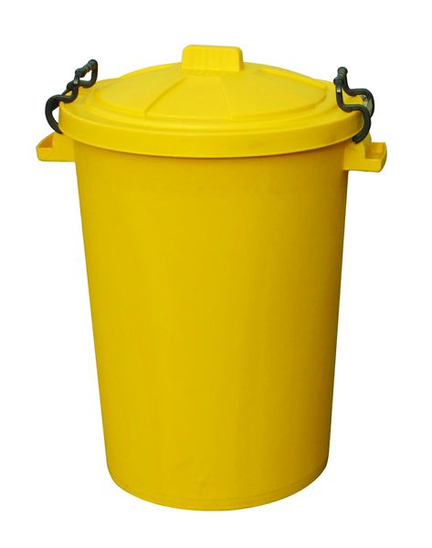 JAN0011YEL - 110 Litre Clip Lid Bin - Yellow