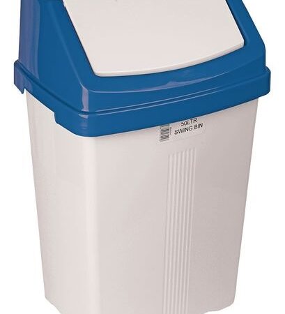 JAN229B - 50 Litre Colour Coded Swing Bin - Blue