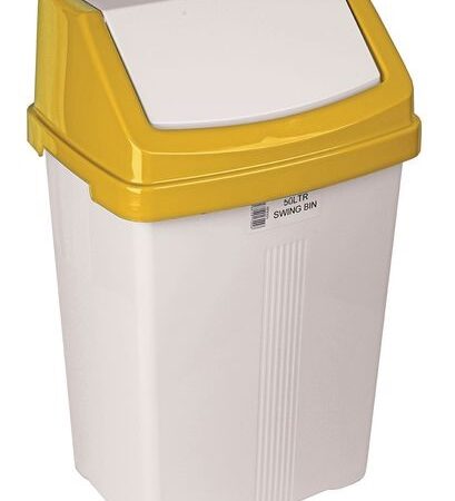 JAN229Y - 50 Litre Colour Coded Swing Bin - Yellow