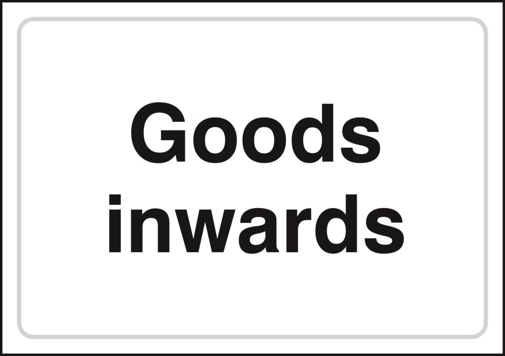 JOD11A3 RP - A3 Goods Inwards (Landscape) - Rigid