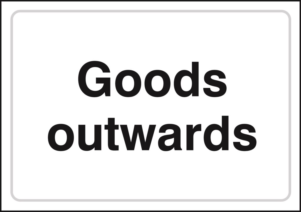 JOD12A3 RP - A3 Goods Outwards (Landscape) - Rigid