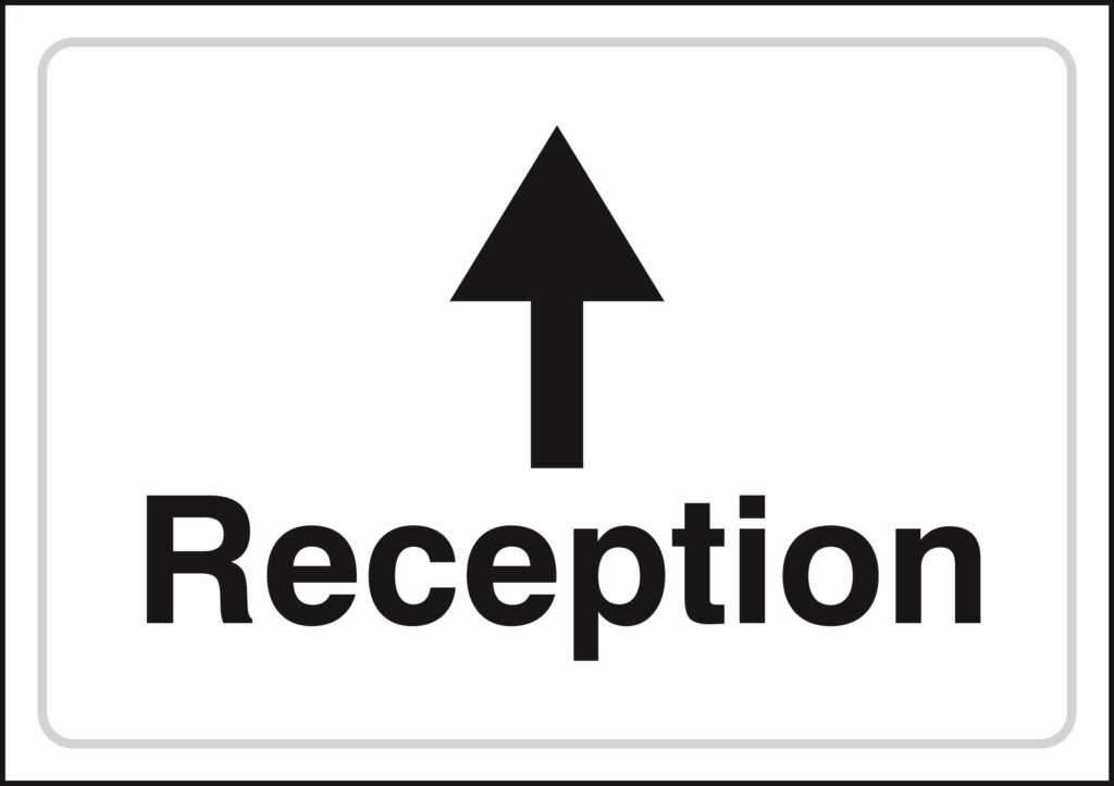 JOD3A3 RP - A3 Reception Ahead (Landscape) - Rigid