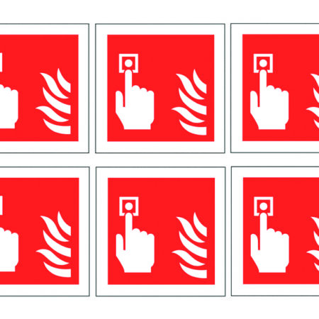 LDC31 - Fire Alarm Call Point Symbols - Pk of 30 Labels