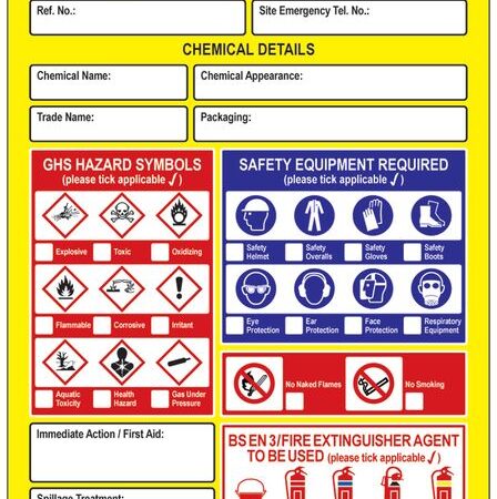 LOT0076 - Scafftag Chemtag Inserts Pack of 10