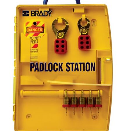 LOTO20 - 178 x 337 x 64mm Portable Padlock Station