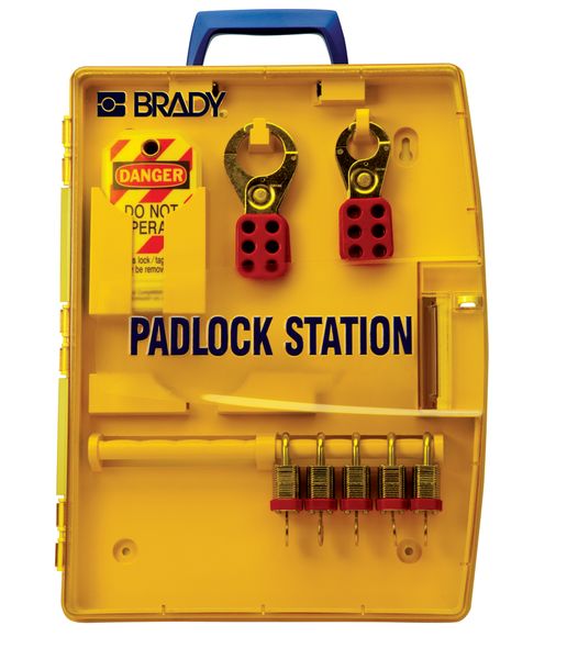 LOTO20 - 178 x 337 x 64mm Portable Padlock Station