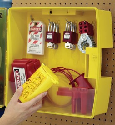 LOTO21 - 432 x 432 x 171mm Portable Padlock Station