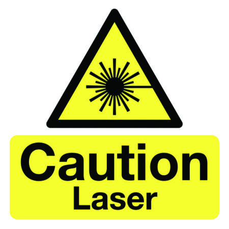 LPKL04/S - 50x50mm Caution Laser - Pk of 10 Labels