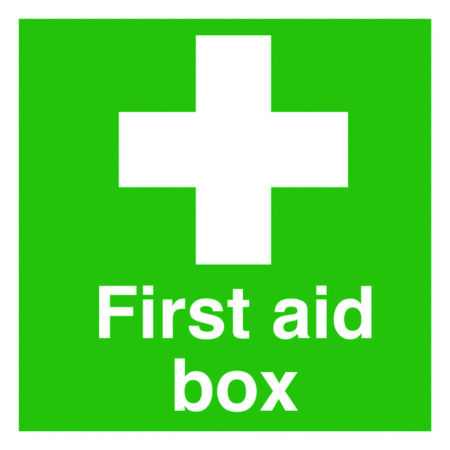 LPKL09/S - 50x50mm First Aid Box - Pk of 10 Labels