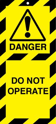 LTT01A - 50x110mm Do not operate Lockout tags