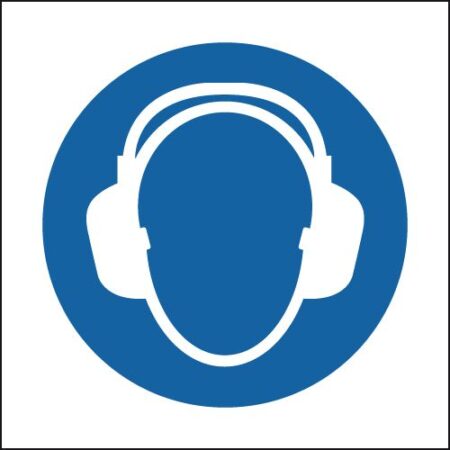 MA01108R - 150x150mm Hearing Protection Symbol - Rigid