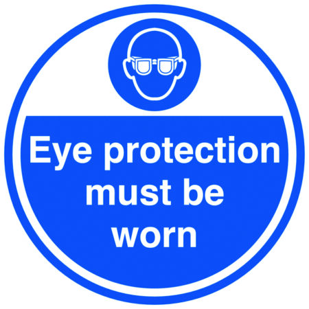 MA01255T - 450mm Eye protection must be worn Anti-Slip Floor Sign