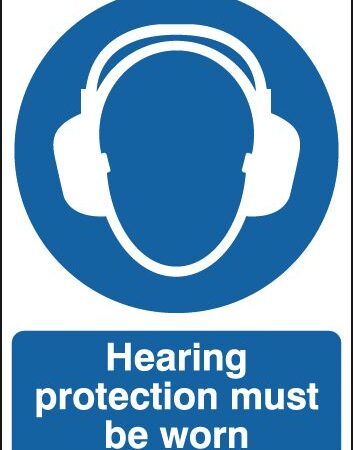 MA01949R - 420x297mm Hearing Protection Must Be Worn - Rigid