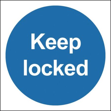 MA02702S - 100x100mm Keep Locked - Self Adhesive