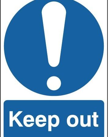MA02927Q - 300x250mm Keep out Reflective sign