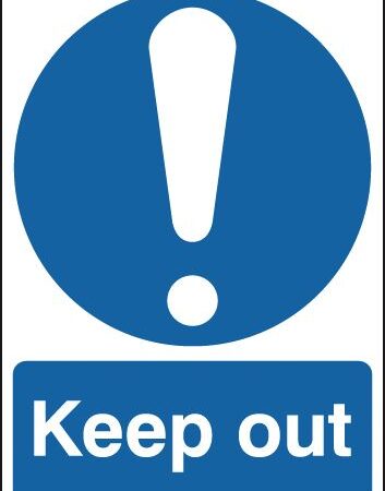 MA02949R - 420x297mm Keep Out - Rigid