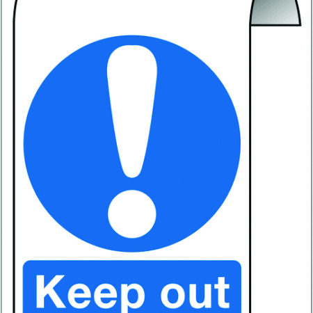 MA02953H - 500X300mm Keep out Roll Top Sign
