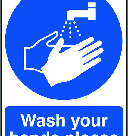 MA05849R - 420x297mm Wash Your Hands Please - Rigid
